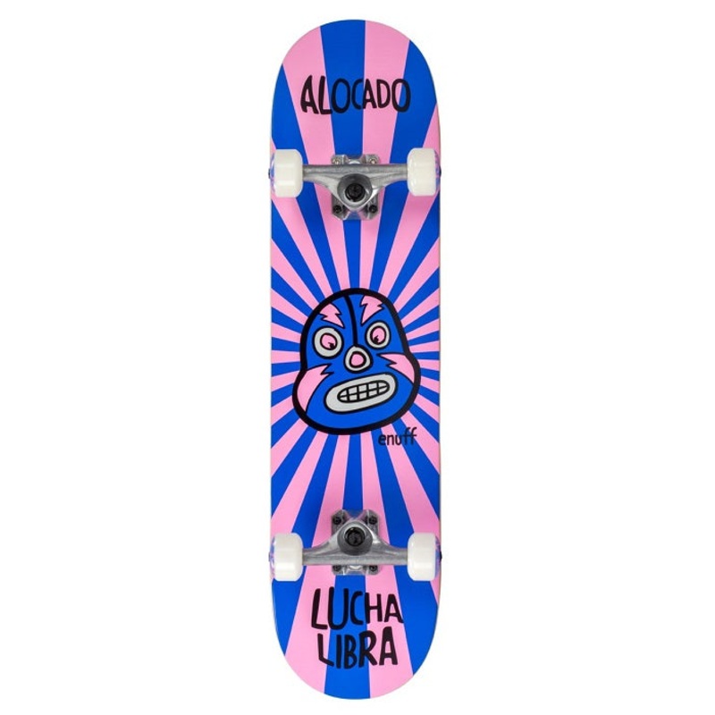 Enuff Lucha Libre Mini Skateboard Pink/Blue – 7.25″