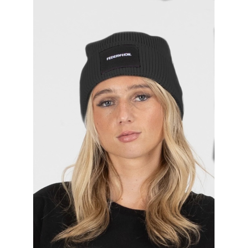 Federation Badge Beanie – Charcoal OSFM