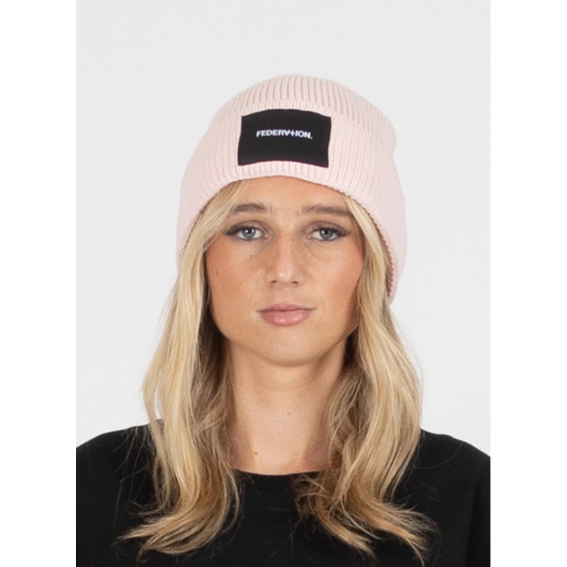 Federation Badge Beanie – Pink OSFM