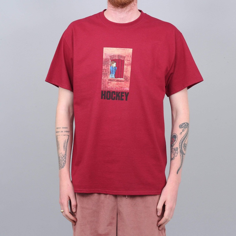 Hockey Behind Bars T-Shirt Red Small