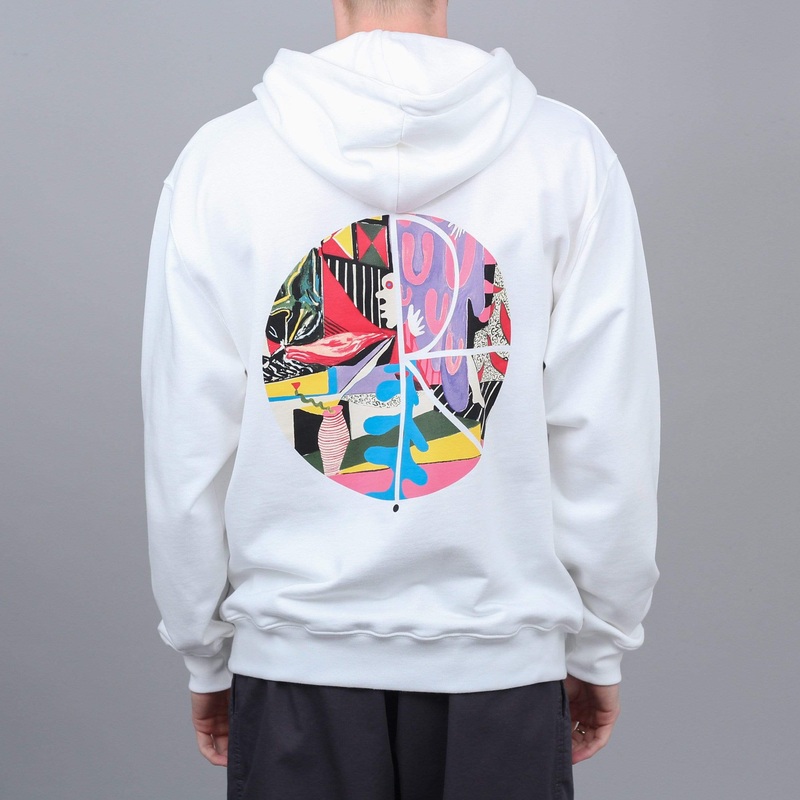 Polar TK Fill Logo Hood White Small