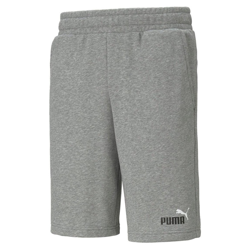 Puma ESS+ 2 Color Shorts 10″ – Men XS medium Grey heather