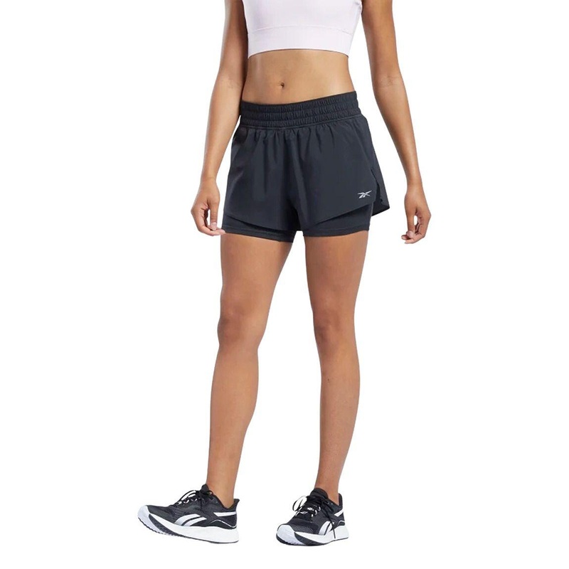 Reebok Running Two-In-One Shorts – Women XS Black
