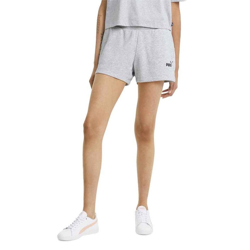 Puma Essentials 4in Sweat Shorts – Women XS Grey