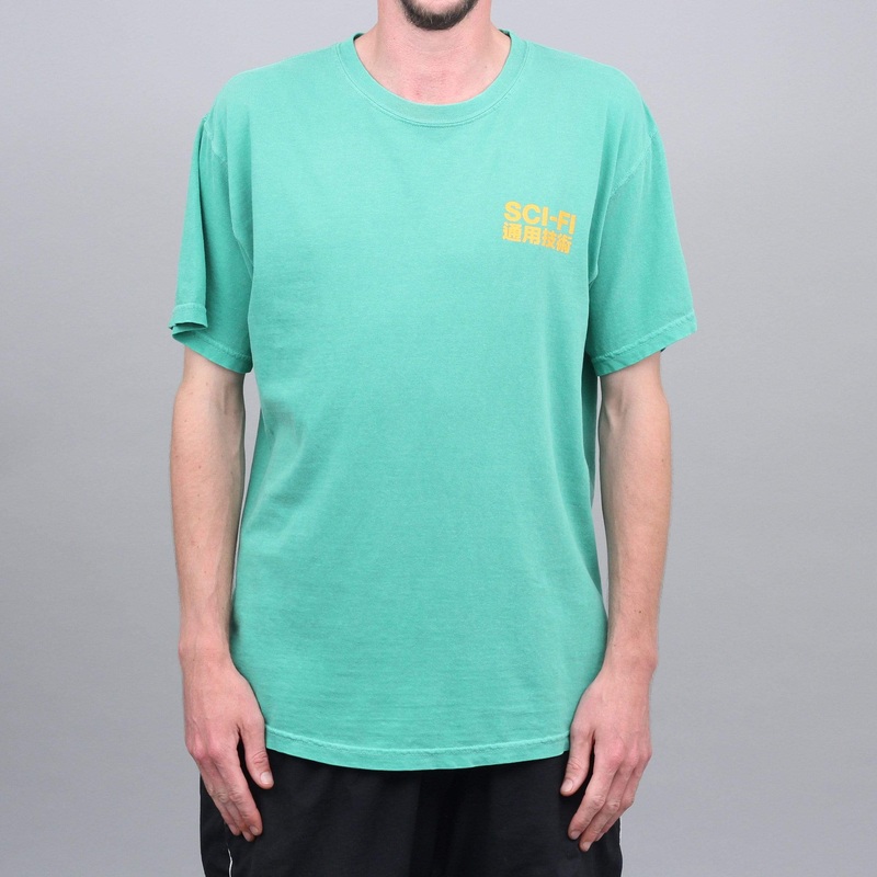 Sci-Fi Fantasy Generic Mandarin T-Shirt Jade Small