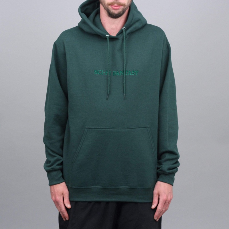Sci-Fi Fantasy Logo Hood Green / Green Small