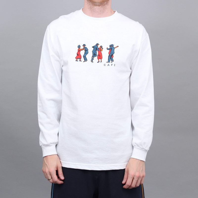 Skateboard Cafe Dance All Over Longsleeve T-Shirt White Small