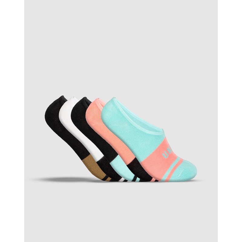 Unit Equip Ladies Bamboo Invisible Socks – 5 Pack MULTI ONE SIZE