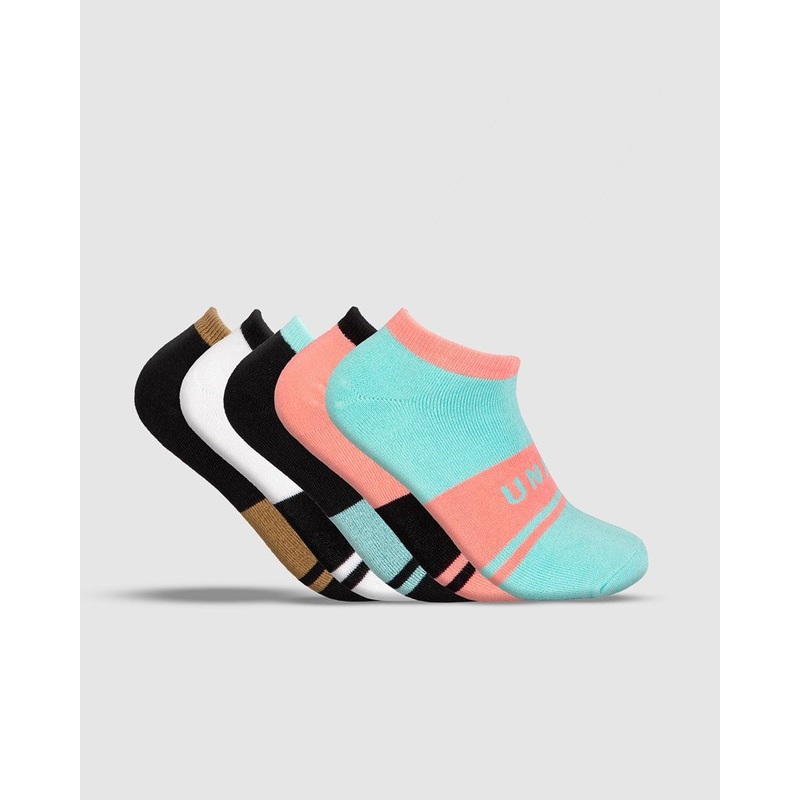 Unit Equip Ladies Bamboo No Show Socks – 5 Pack MULTI ONE SIZE