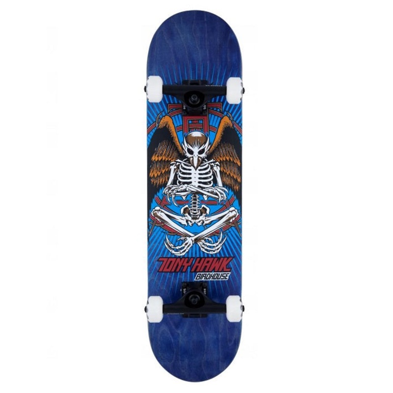 Birdhouse Stage 3 Hawk Birdman Blue Skateboard – 8.0″