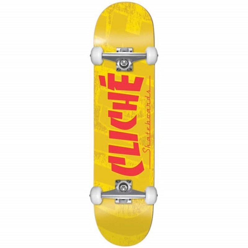 Cliche Banco Yellow Skateboard – 7.5″