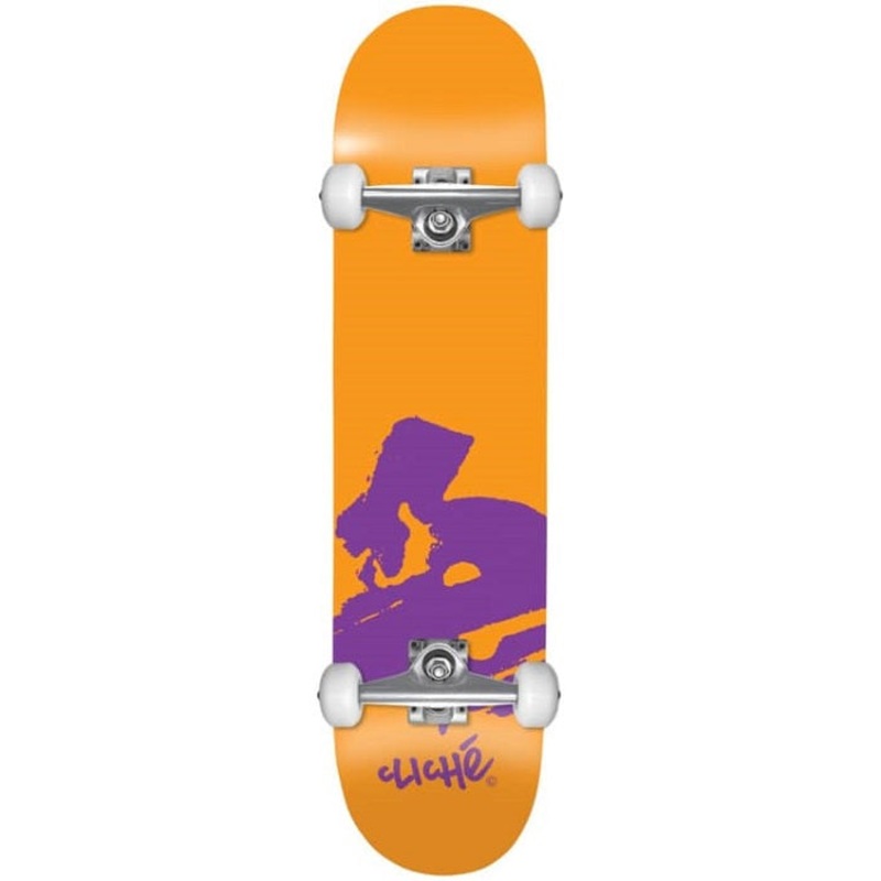 Cliche Europe Orange Skateboard – 7.875″