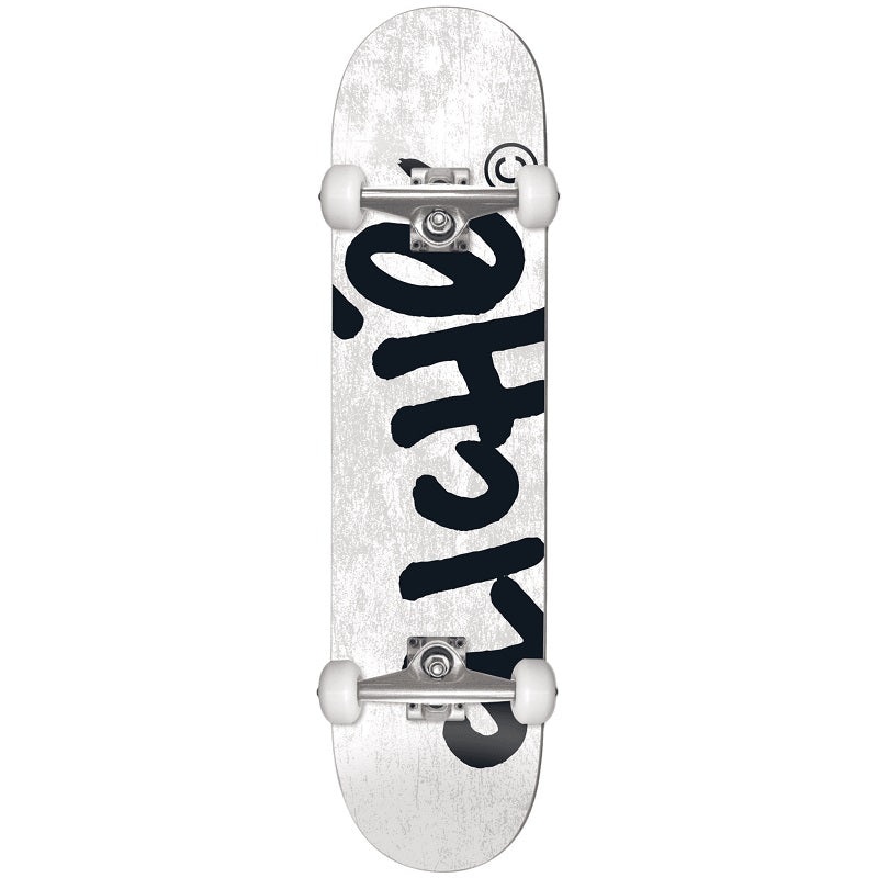 Cliche Handwritten White Skateboard – 8.25″
