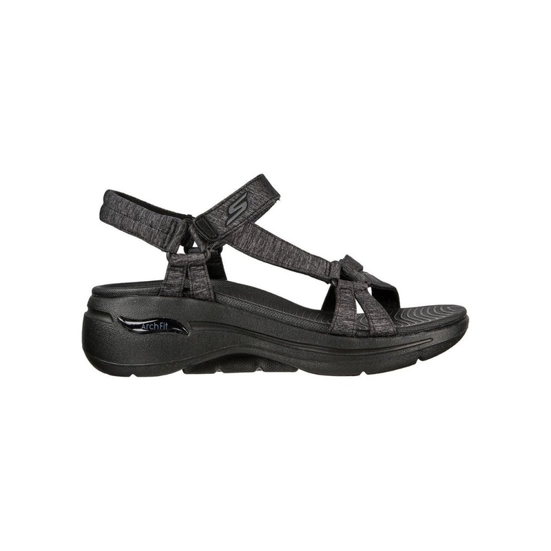 GO WALK Arch Fit – Elite Sandals – Women 6 Black