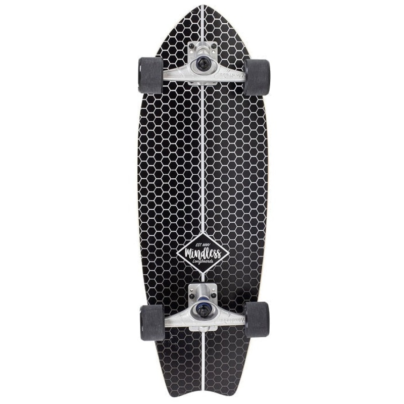 Mindless Surf Skate Fish Tail Black – 29.5″