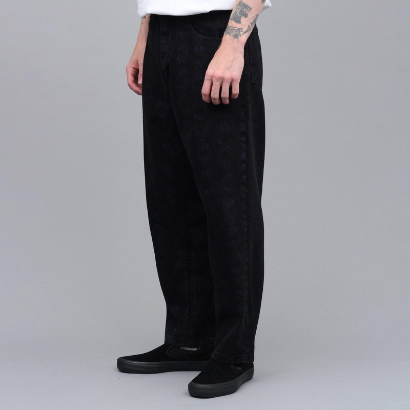 Polar X Iggy 93 Denim Chains Jeans Washed Black 30X30