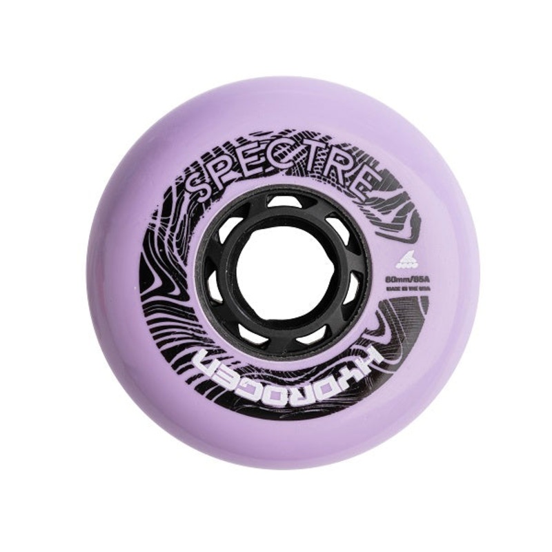 Rollerblade Hydrogen Spectre Inline Skate Wheels Lilac 80mm 85a – Set of 4