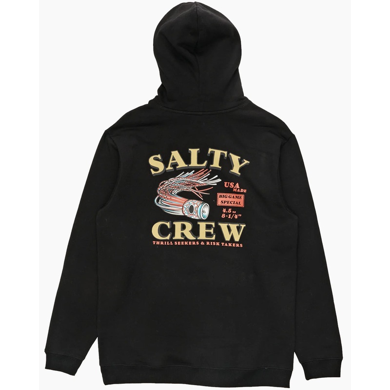 Salty Crew Lure MW Hood Fleece Vintage Black S