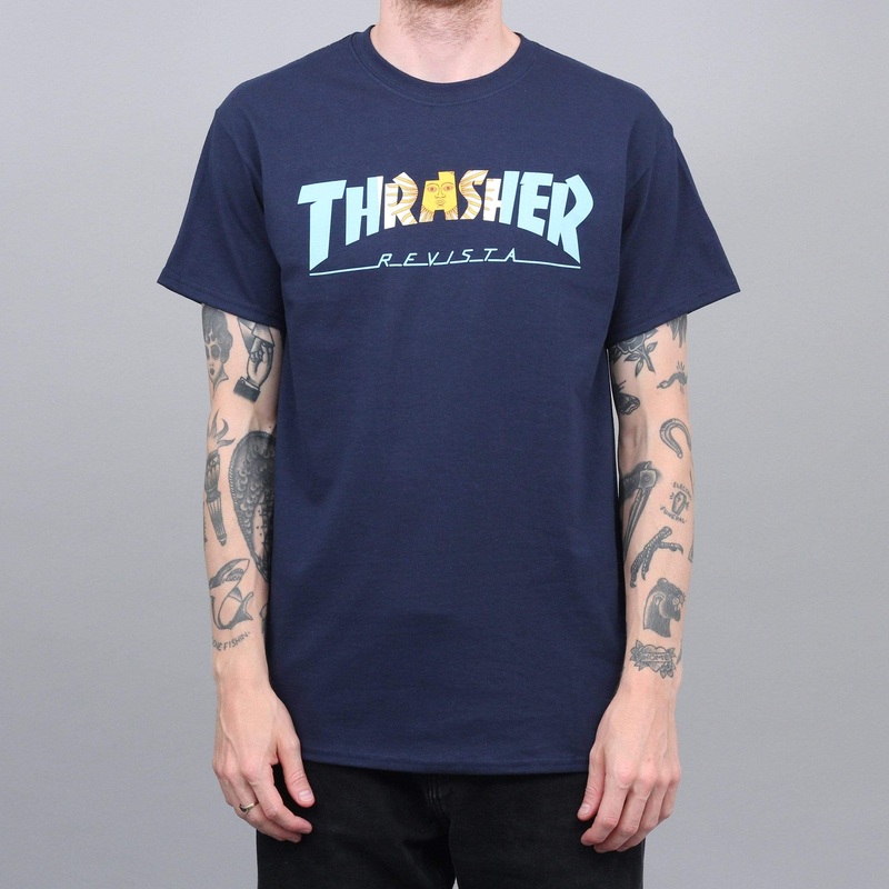 Thrasher Argentina T-Shirt Navy Small