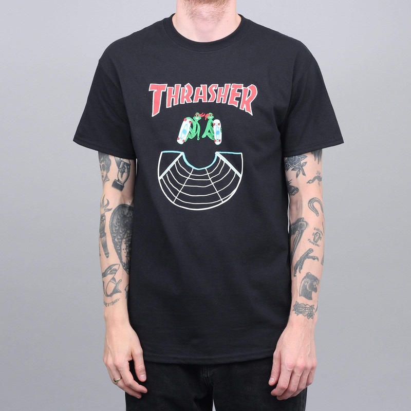 Thrasher Doubles T-Shirt Black Small