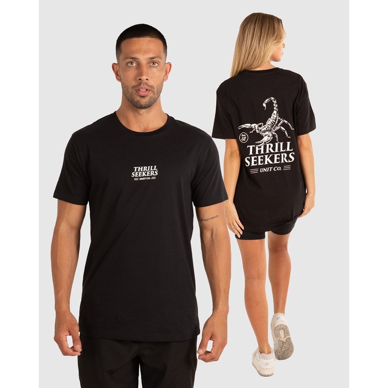 Unit Scorpion Unisex Tee DK TEAL S