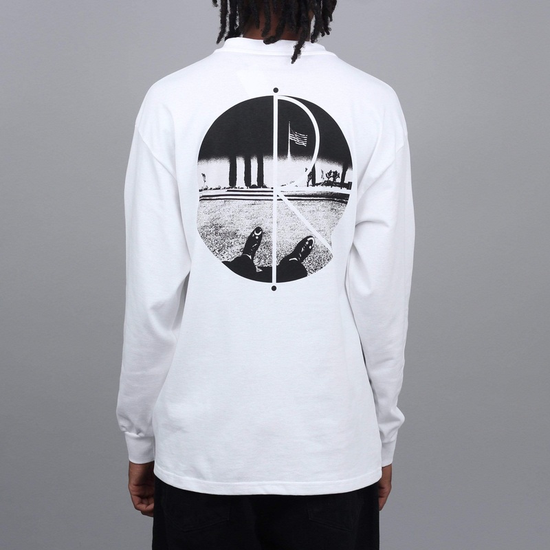 Polar Happy Sad Fill Logo Longsleeve T-Shirt White Small