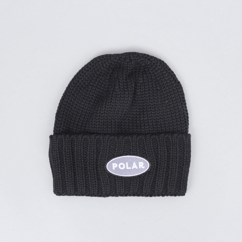 Polar Patch Beanie Black