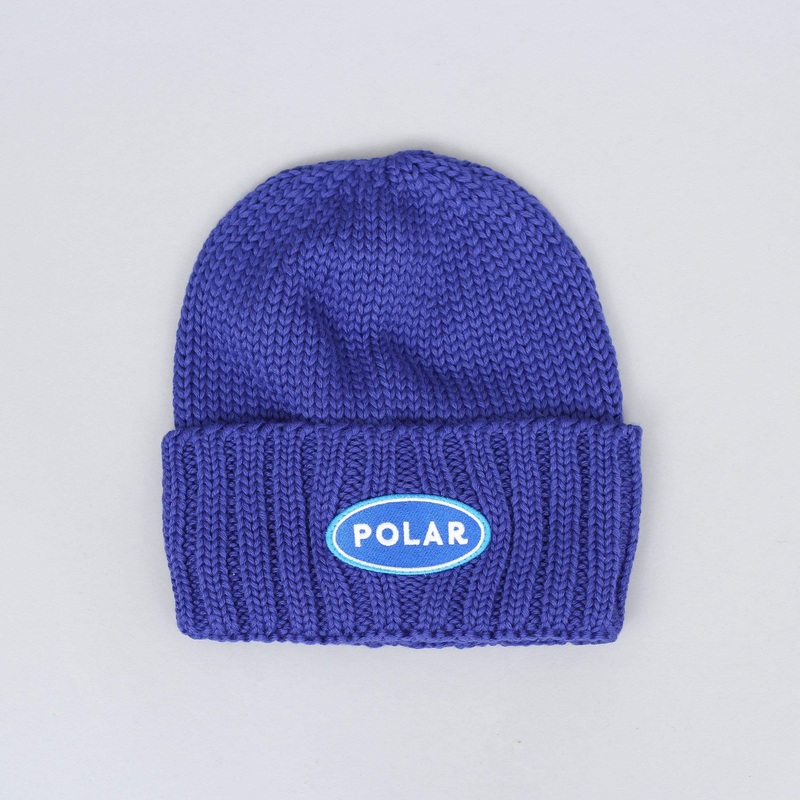 Polar Patch Beanie Blue
