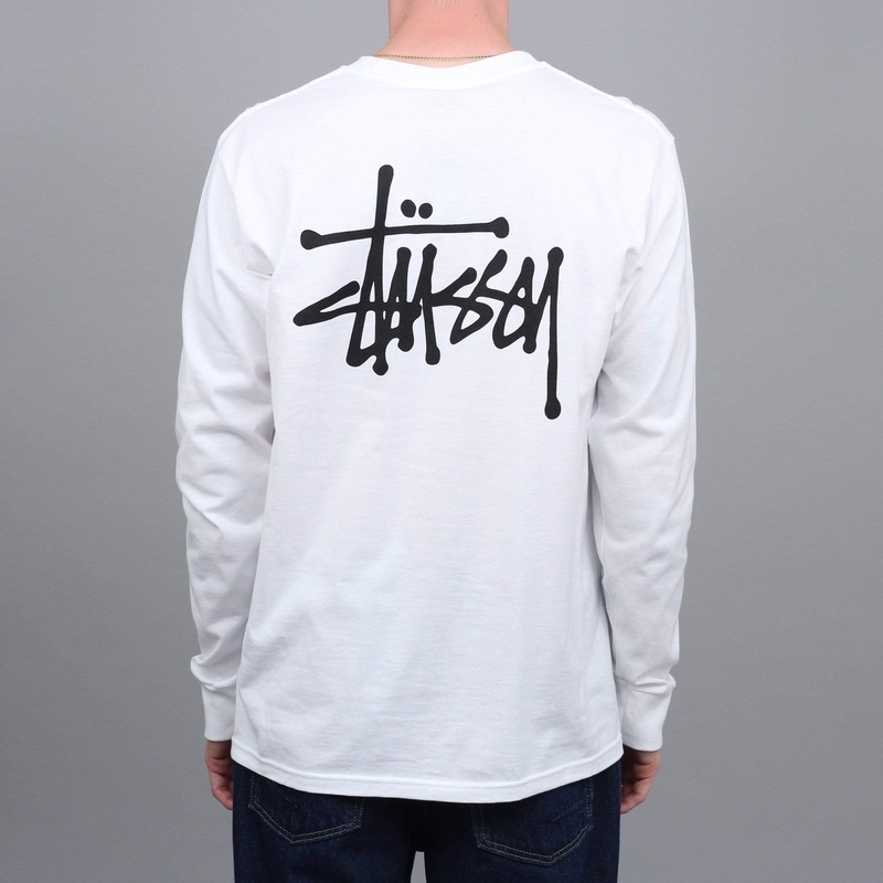 Stussy Basic Stussy Longsleeve T-Shirt White Small