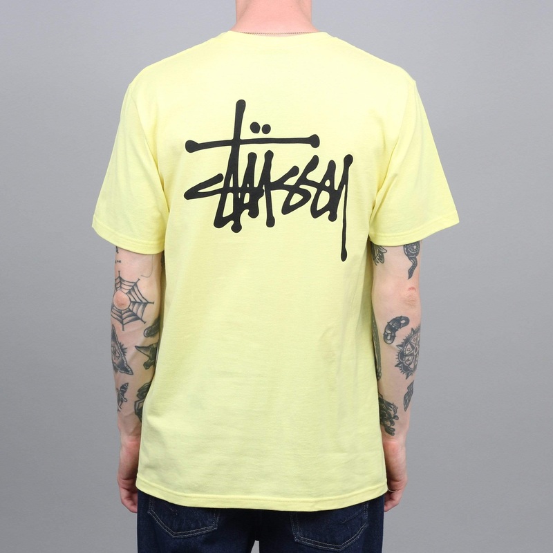 Stussy Basic Stussy T-Shirt Lemon Small