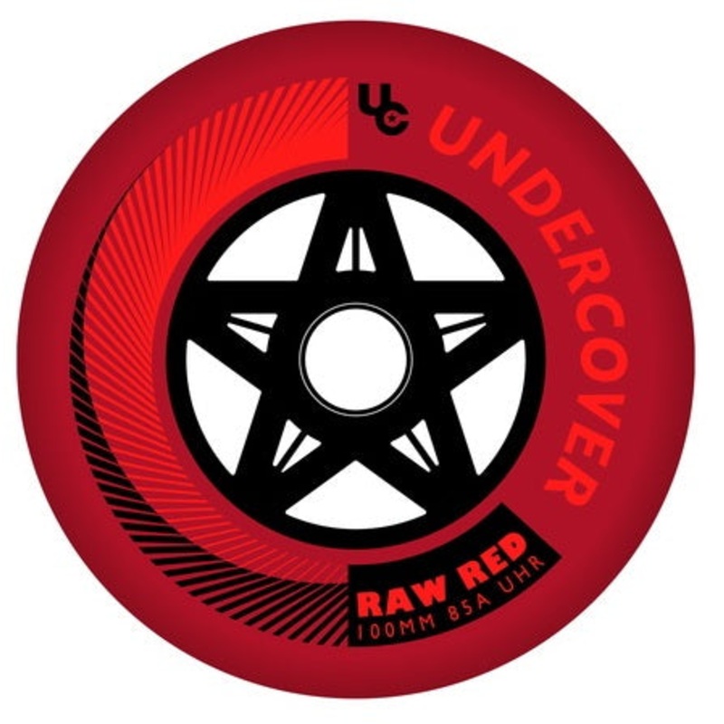 Undercover Raw Red Wheels Bullet Radius 100mm 85a – Set of 8