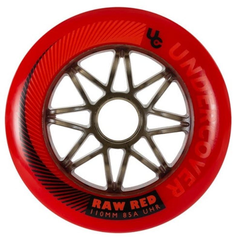 Undercover Raw Red Wheels Bullet Radius 110mm 85a – Set of 6