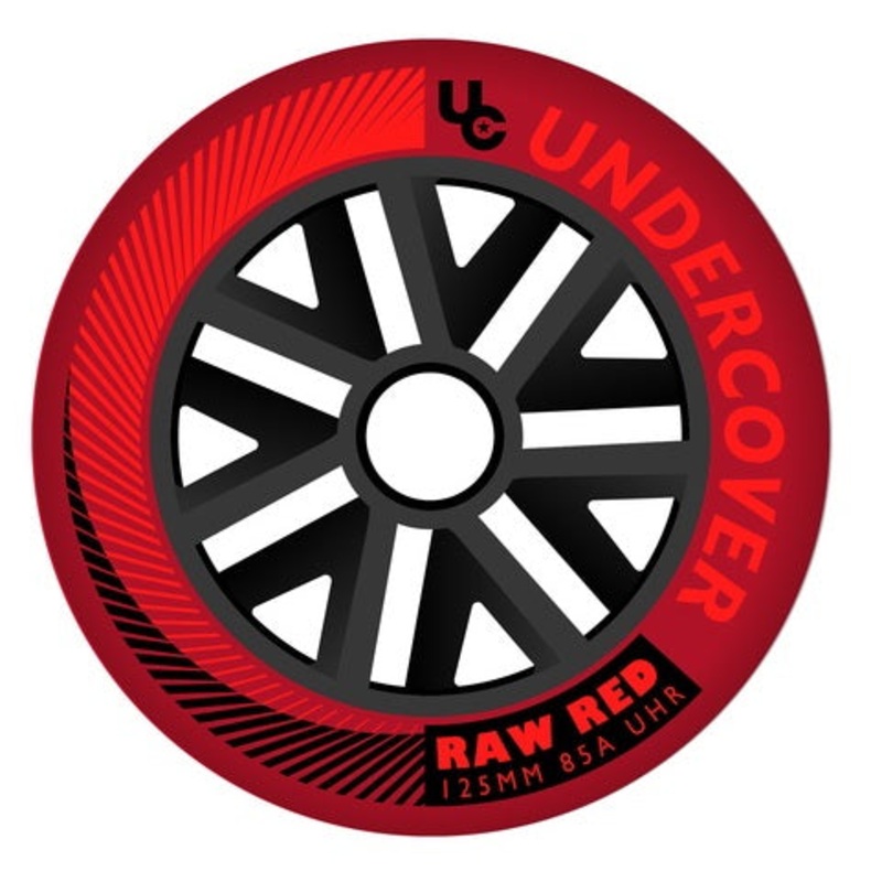 Undercover Raw Red Wheels Bullet Radius 125mm 85a – Set of 6