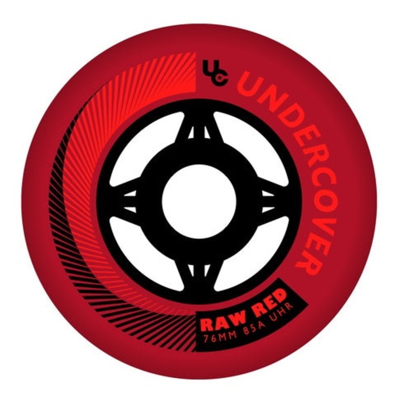 Undercover Raw Red Wheels Bullet Radius 76mm 85a – Set of 4