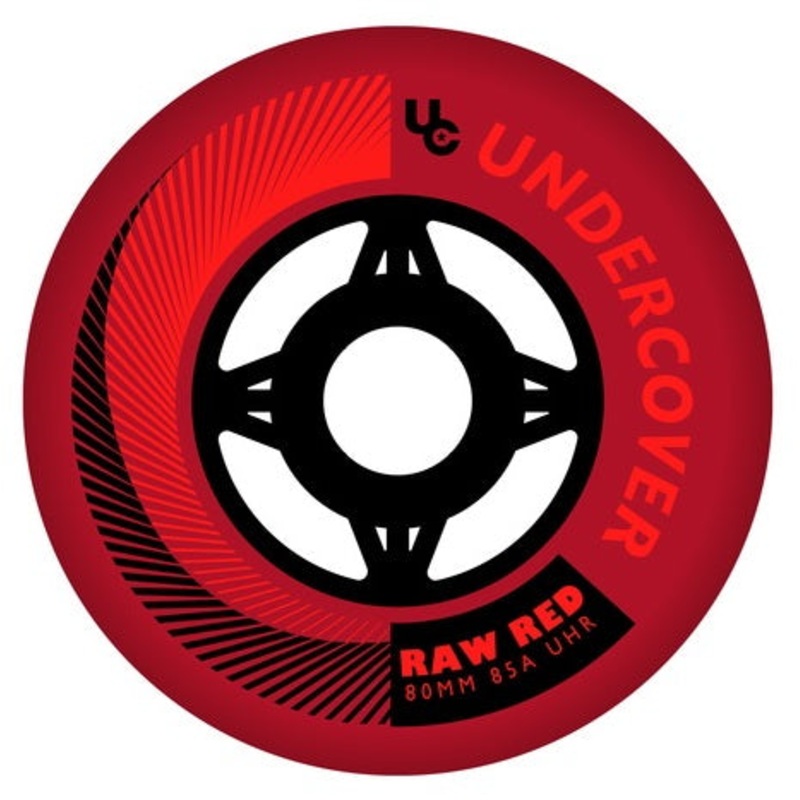 Undercover Raw Red Wheels Bullet Radius 80mm 85a – Set of 4