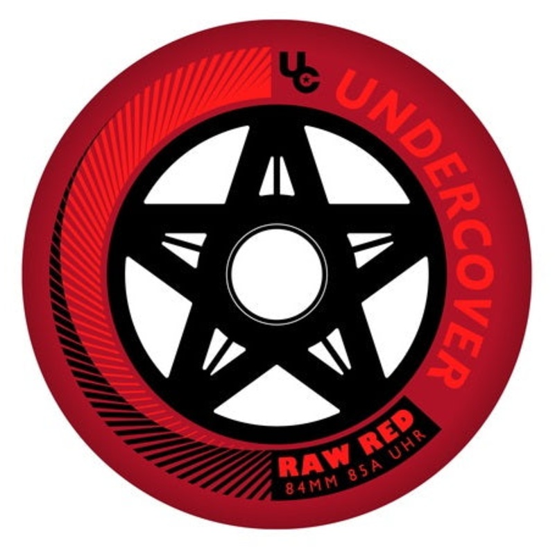 Undercover Raw Red Wheels Bullet Radius 84mm 88a – Set of 4