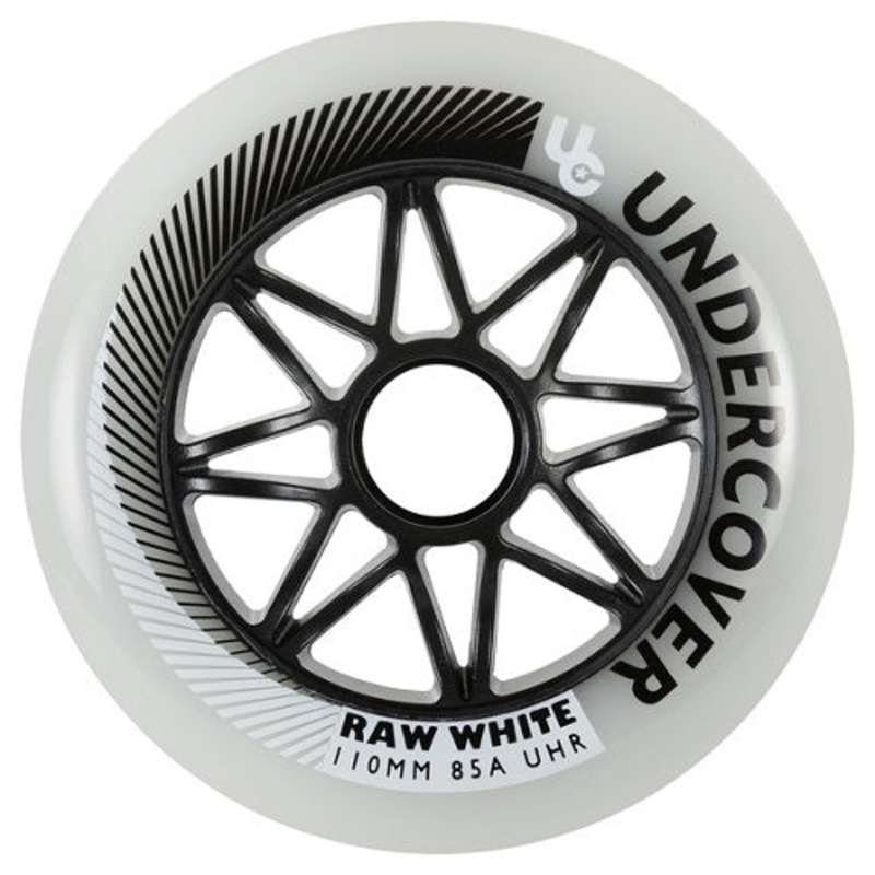 Undercover Raw White Wheels Bullet Radius 110mm 85a – Set of 6