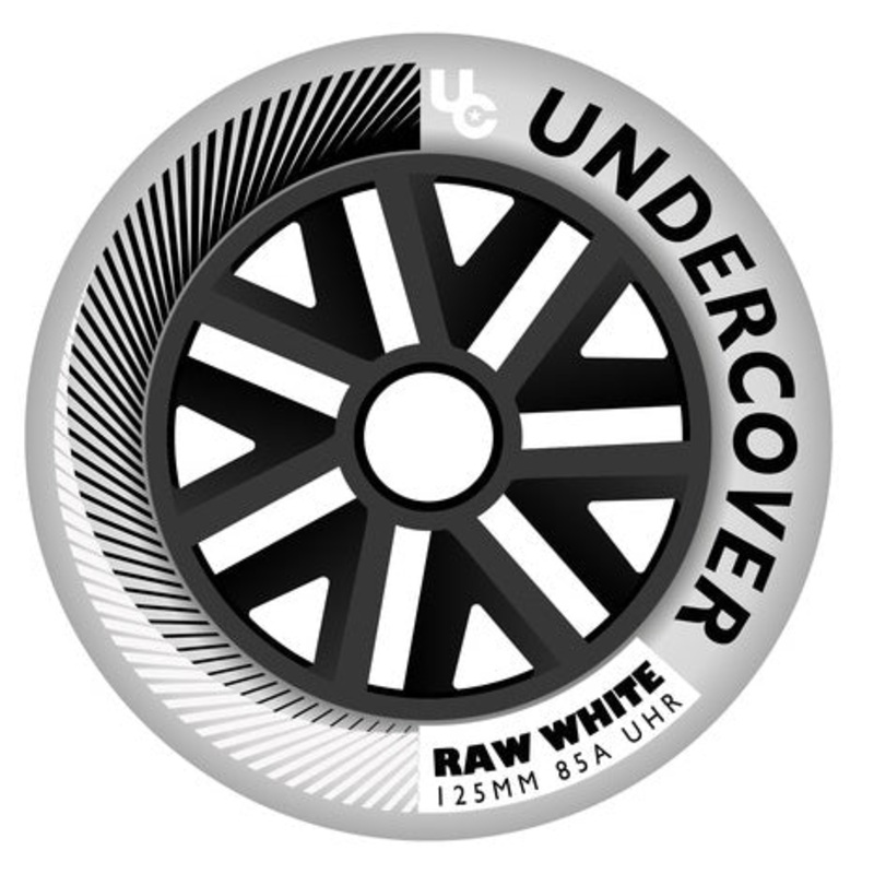Undercover Raw White Wheels Bullet Radius 125mm 85a – Set of 6