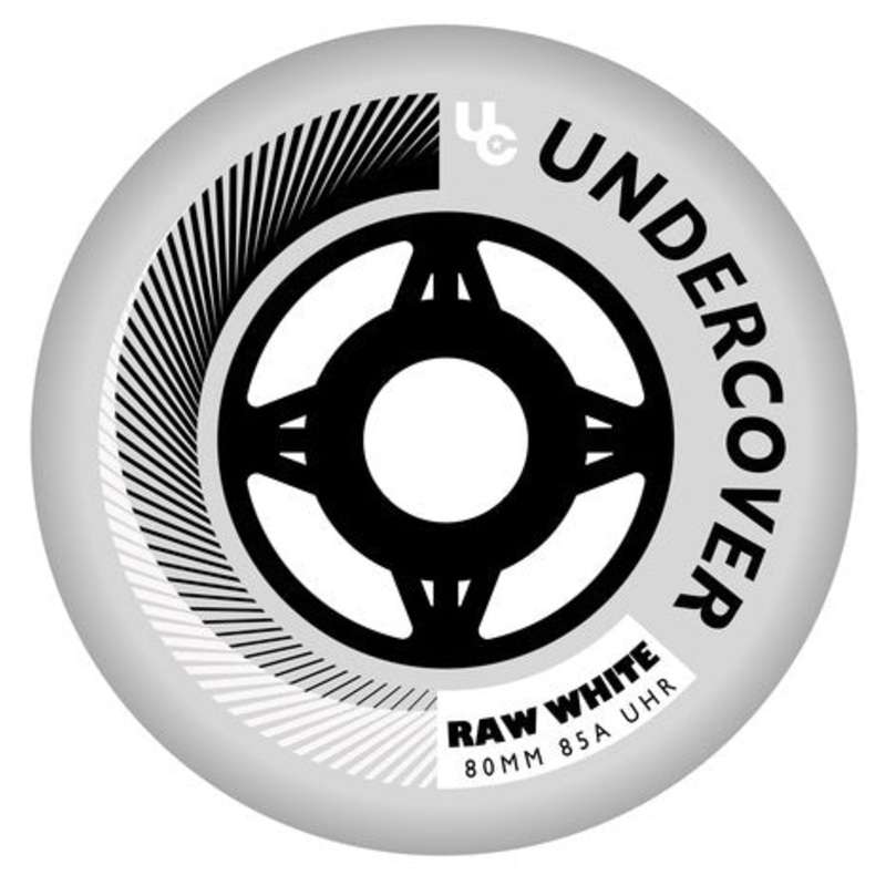 Undercover Raw White Wheels Bullet Radius 80mm 85a – Set of 4