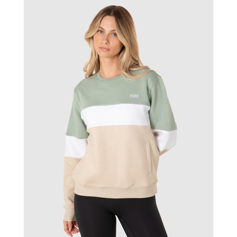 Unit Coco Womens Crew Neck SAGE GREEN 6/2XS