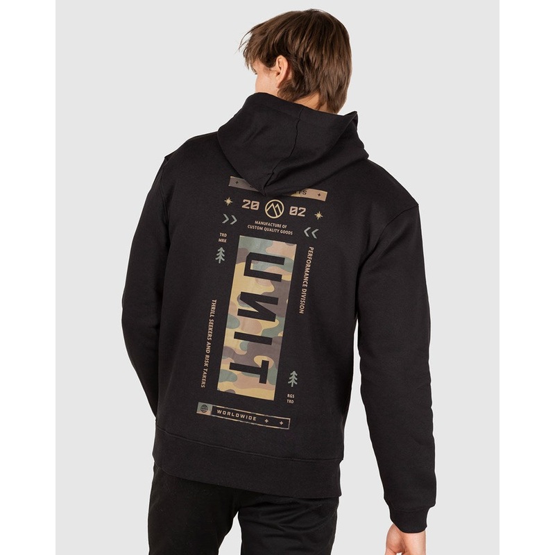Unit Peak Hoodie BLACK S