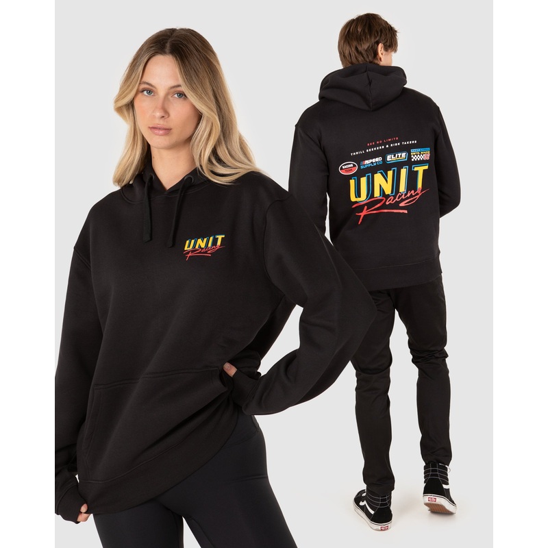 Unit Racing Team Hoodie BLACK XS
