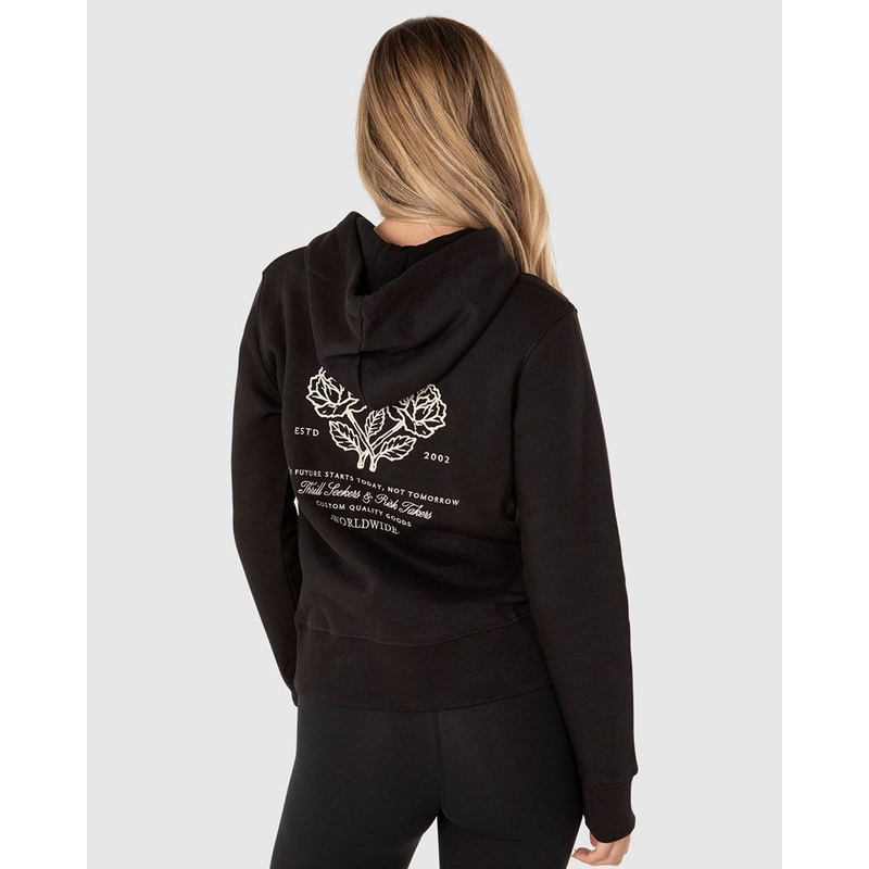 Unit Rosette Ladies Fleece BLACK 6/2XS