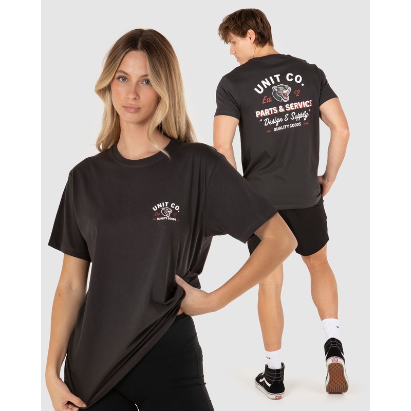 Unit Savage Unisex Tee WASHED BLACK XS