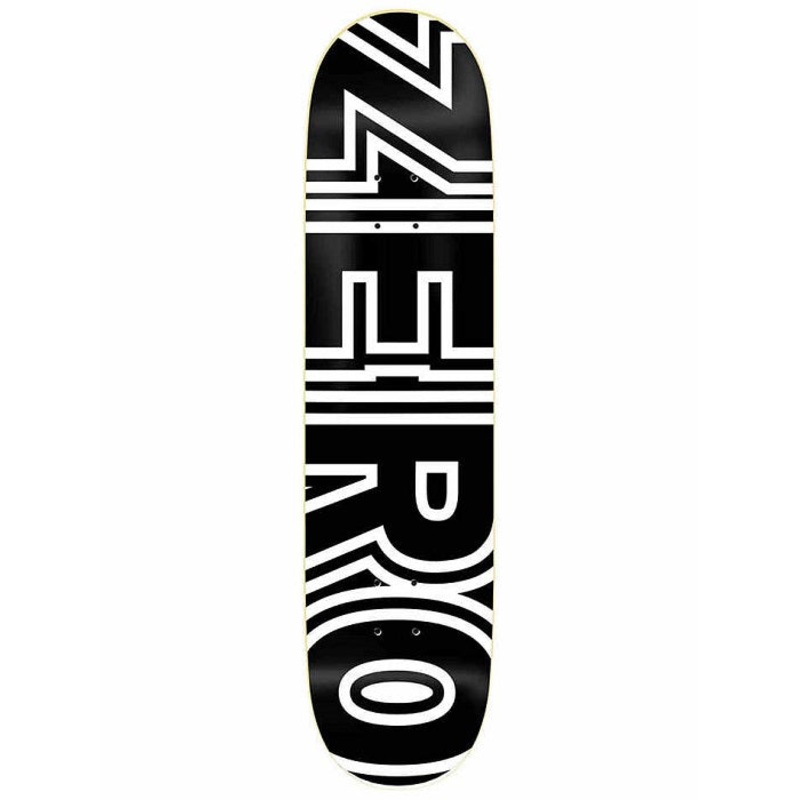 Zero Bold Black/White Skateboard Deck – 7.75″
