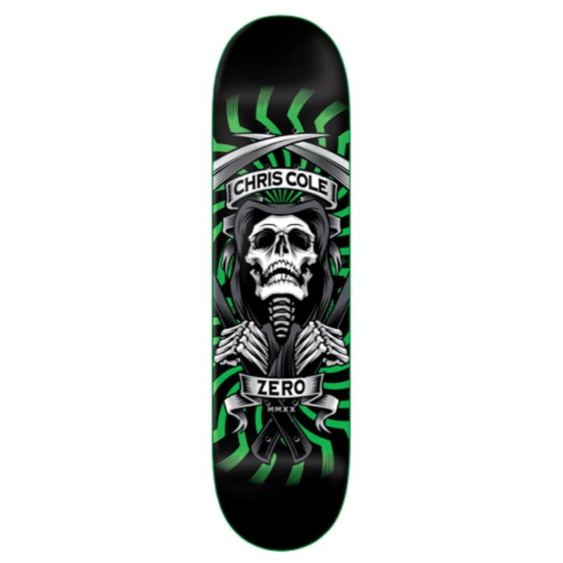Zero MMXX Green Cole Skateboard Deck – 8.0″