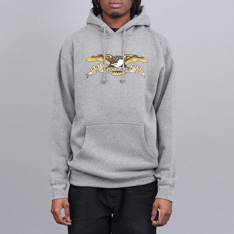Anti Hero Eagle Hood Gunmetal Heather Small