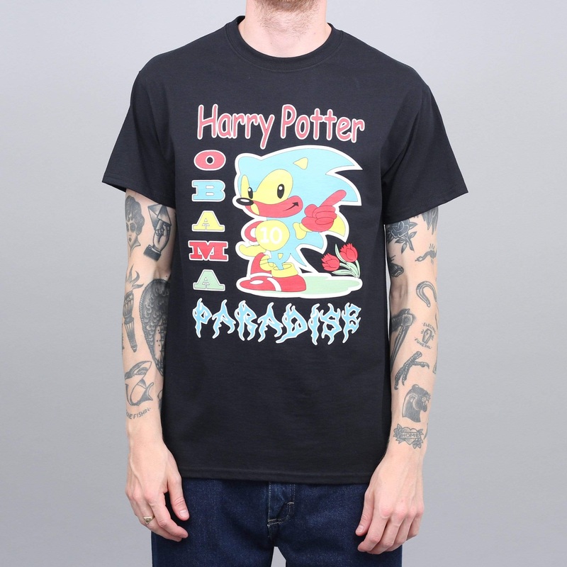 Paradise Harry Potter Obama T-Shirt Black Small