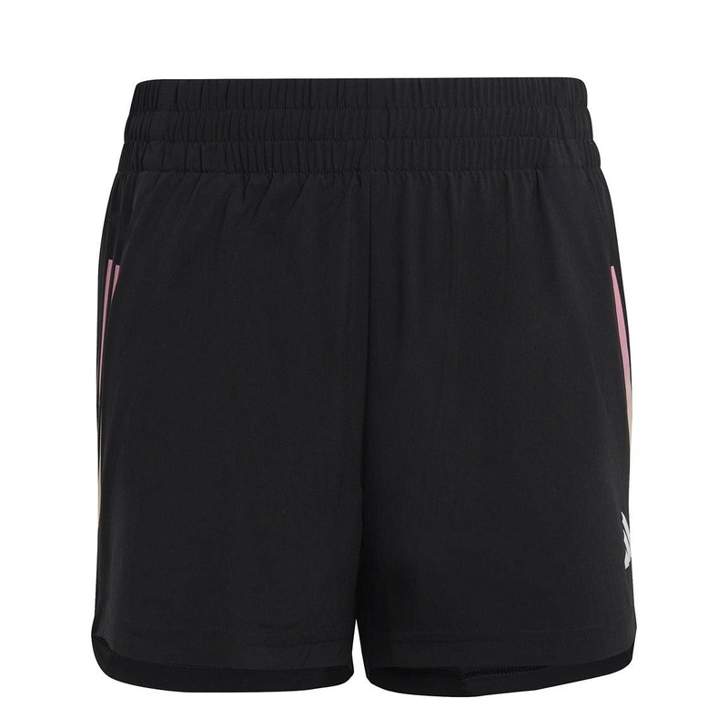 Training AEROREADY 3-Stripes Woven High-Rise Shorts – Girls S Black