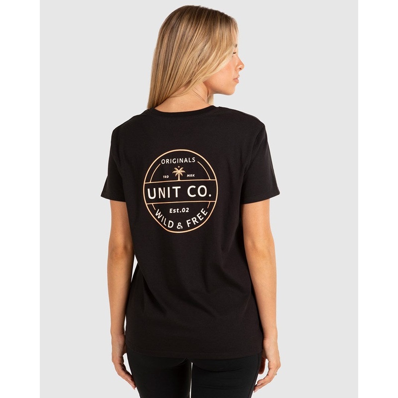 Unit Coast Ladies Tee BLACK 6/2XS